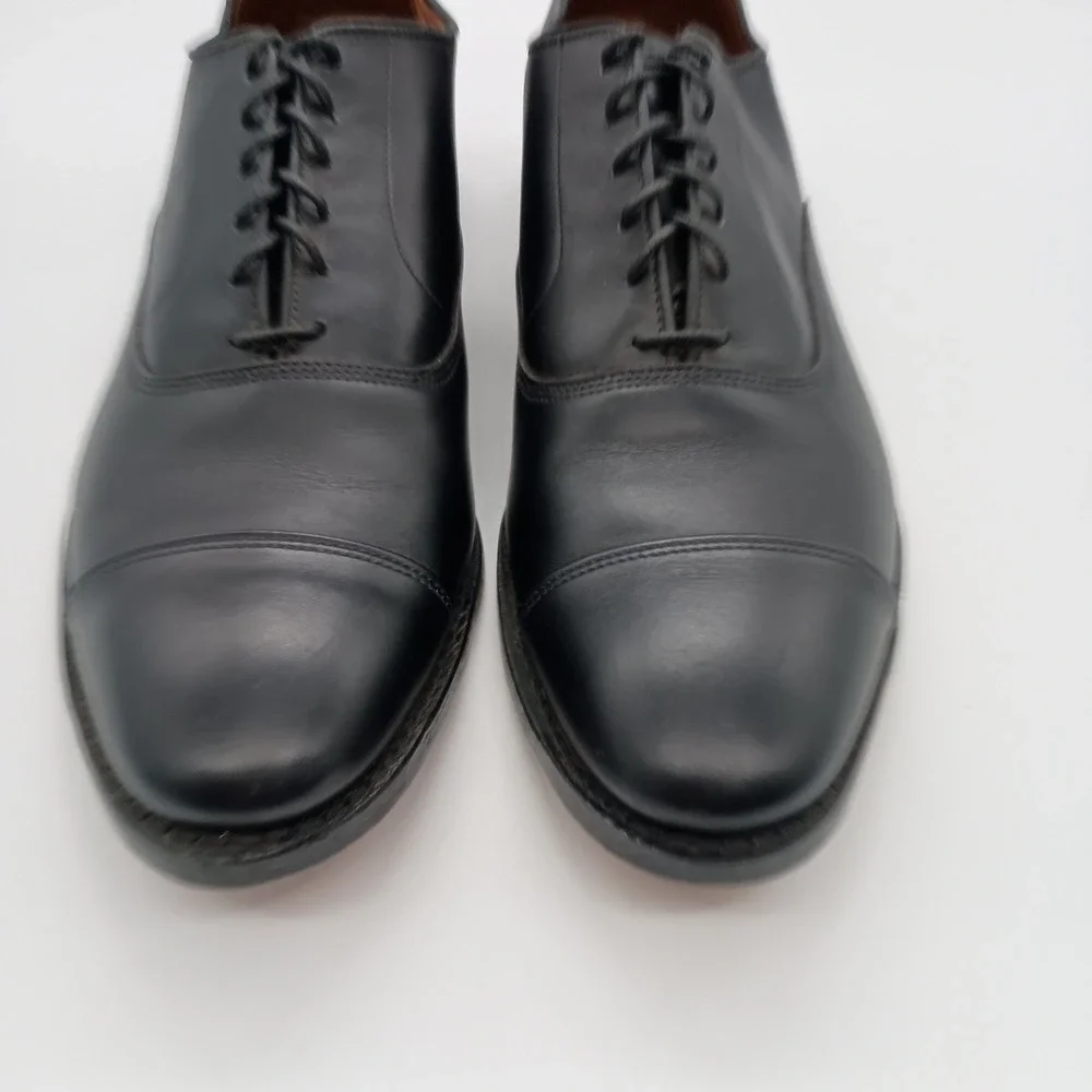 Allen Edmonds Park Avenue‎ Black Leather Cap Toe Oxford Dress Shoes 13 A